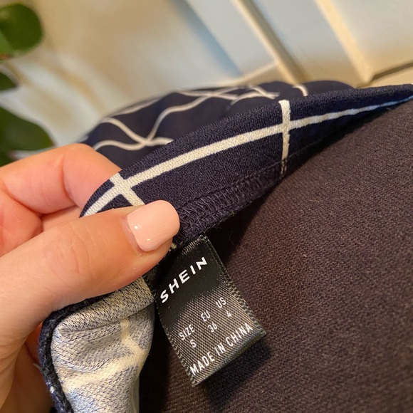 Shein Elastic Waist Checkerd Skirt - Picture 5 of 5